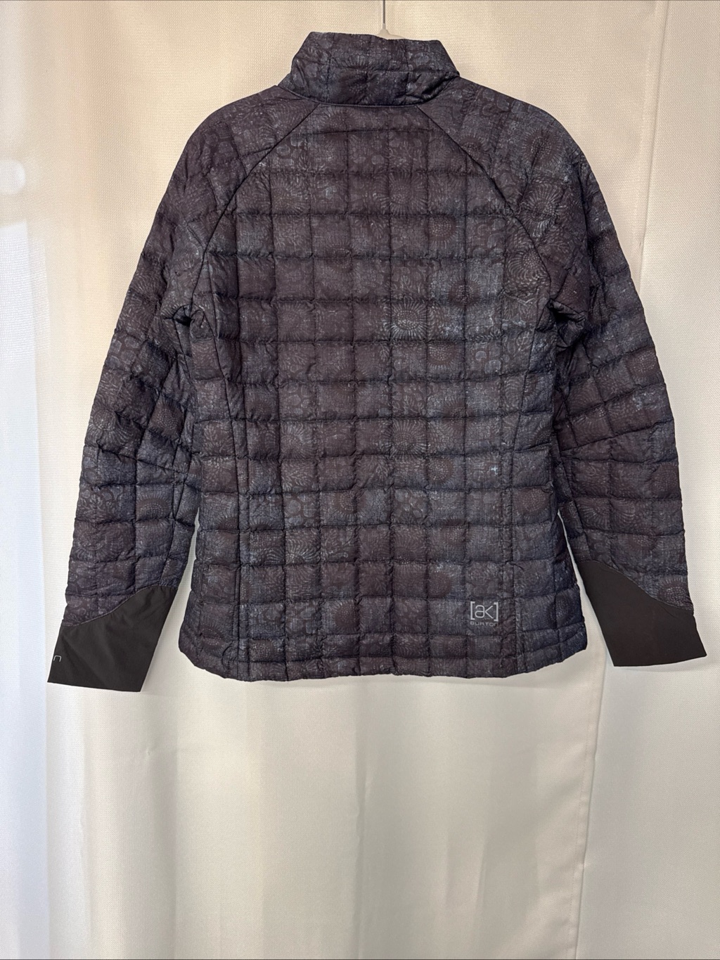 Burton Ak Baker Lite Down Jacket Women Sz M Blue Gray Puffer Packable Quilted — image 8 of 8